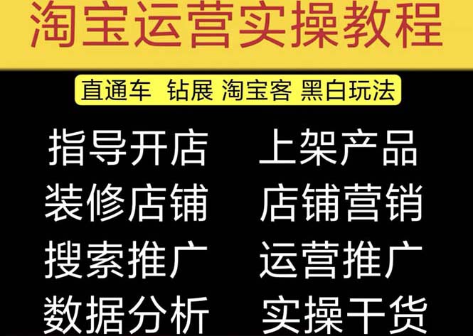 2023淘宝开店教程0基础到高级全套视频网店电商运营培训教学课程（2月更新）-热爱者网创