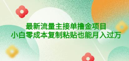 公众号最新流量主接单撸金项目，小白零成本复制粘贴也能月入过万￼￼-热爱者网创