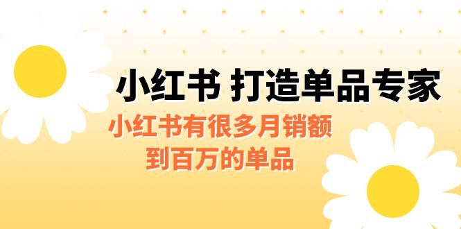 某公众号付费文章《小红书 打造单品专家》小红书有很多月销额到百万的单品-热爱者网创