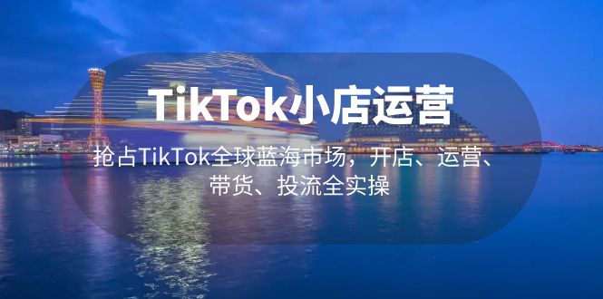 TikTok小店运营 抢占TikTok全球蓝海市场，开店、运营、带货、投流全实操-热爱者网创