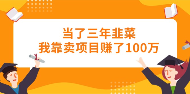 （10725期）当了三年韭菜我靠卖项目赚了100万-热爱者网创