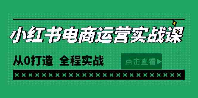 （9946期）最新小红书·电商运营实战课，从0打造  全程实战（65节视频课）-热爱者网创