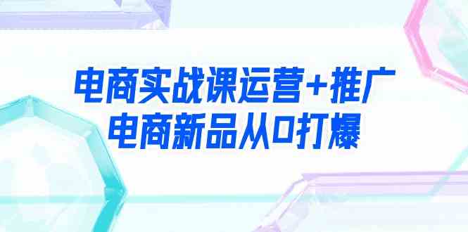 （9313期）电商实战课运营+推广，电商新品从0打爆（99节视频课）-热爱者网创