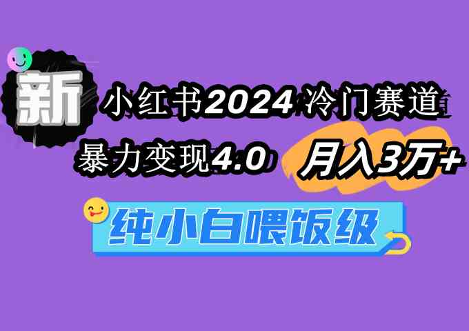 （9133期）小红书2024冷门赛道 月入3万+ 暴力变现4.0 纯小白喂饭级-热爱者网创