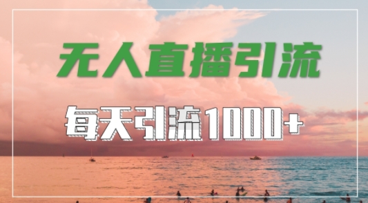 抖音快手视频号全平台通用，无人直播引流法，超暴力引流1000+高质量精准创业粉【揭秘】-热爱者网创